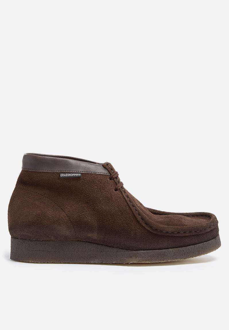 Moccasin mid - dark brown suede Grasshoppers Boots | Superbalist.com