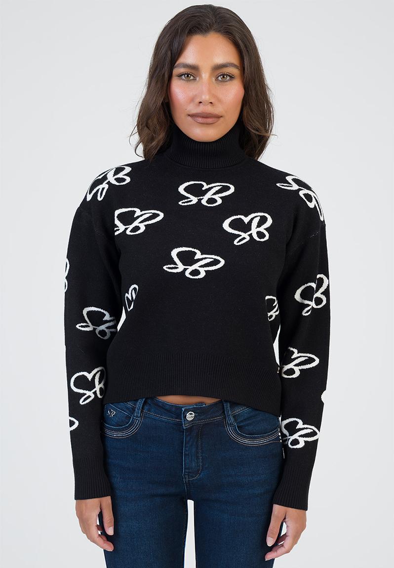 New In Town Knit Sweater - Black/Off White