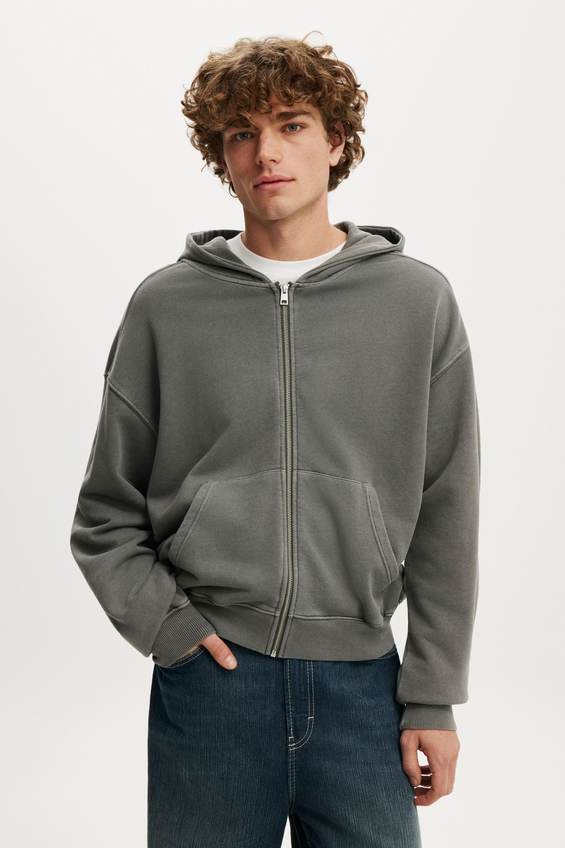 Zip Up Hoodie - Slate Stone Wash