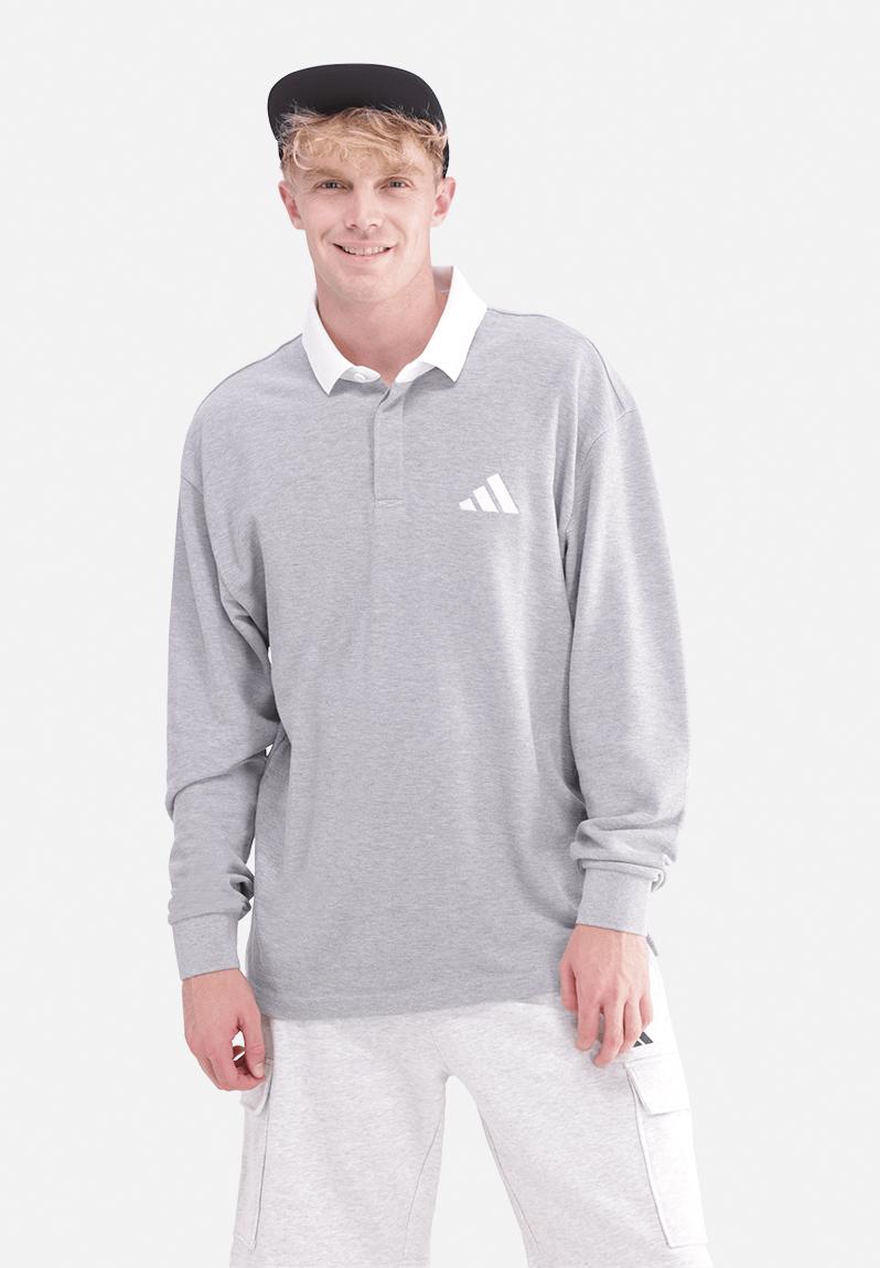 M SL PQ LSPS - medium grey heather / white