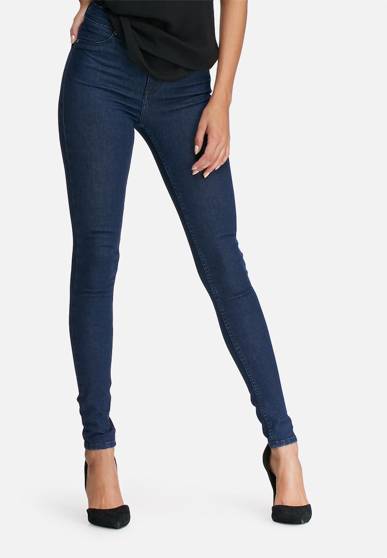 High waisted super stretch jeggings - navy dailyfriday Jeans ...