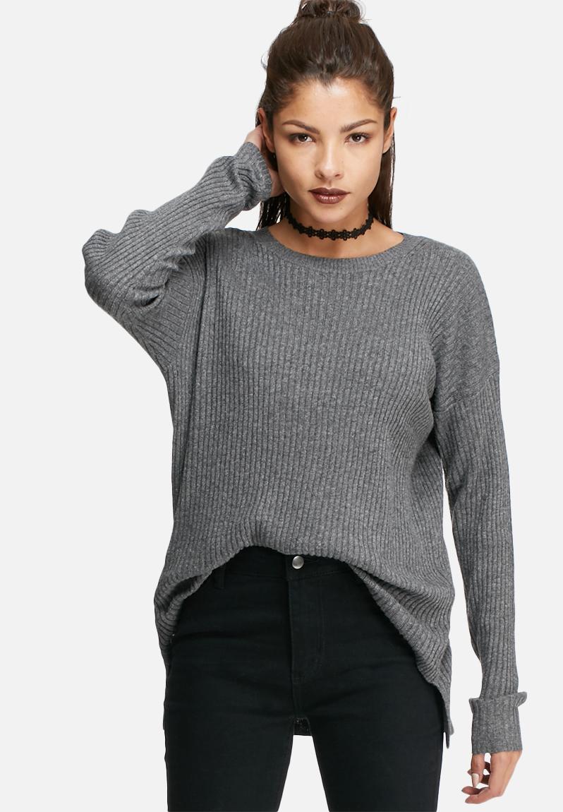 Basic knit top - charcoal Glamorous Knitwear | Superbalist.com
