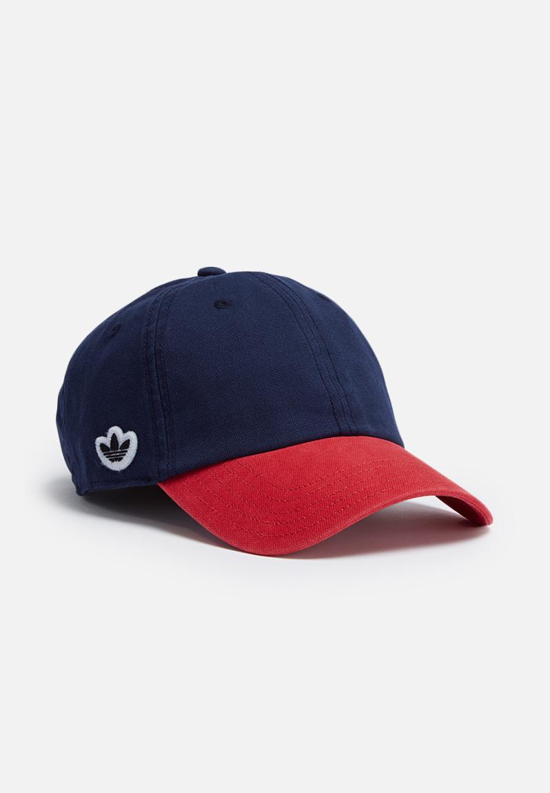 Adi E cap - collegiated navy / collegiated red adidas Originals ...