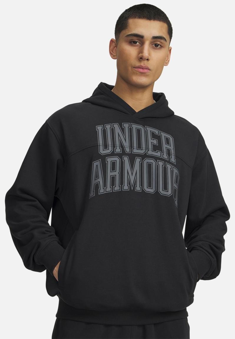 UA Rival LW Graphic Hoodie - Black / / Black