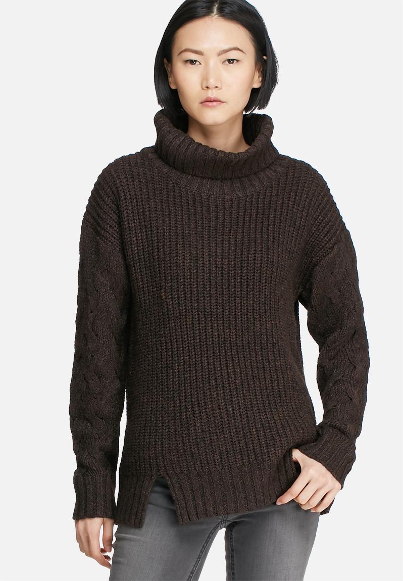 Polar neck jersey - brown Glamorous Knitwear | Superbalist.com