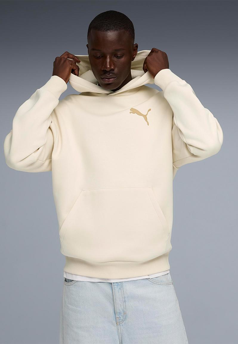 ESS ELEVATED CAT LOGO Relaxed Hoodie DK - Alpine Snow
