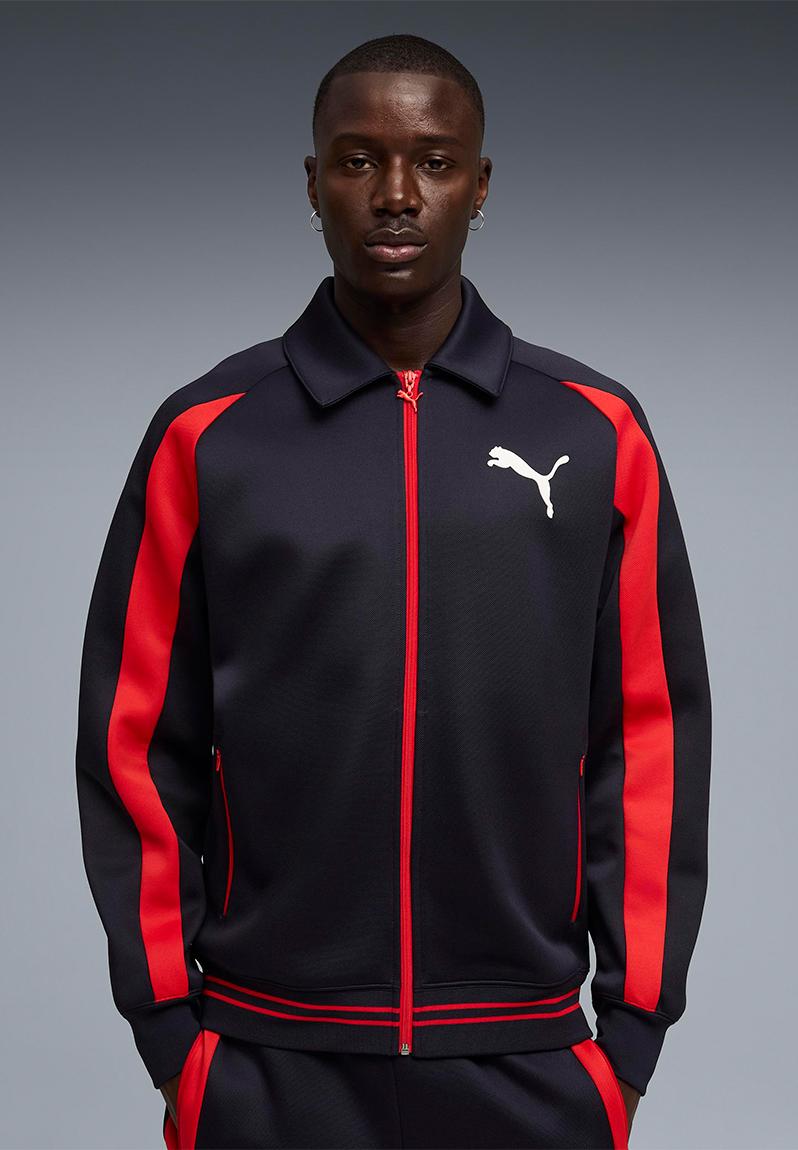 T7 Relaxed Big Cat Track Jacket DK - New Navy