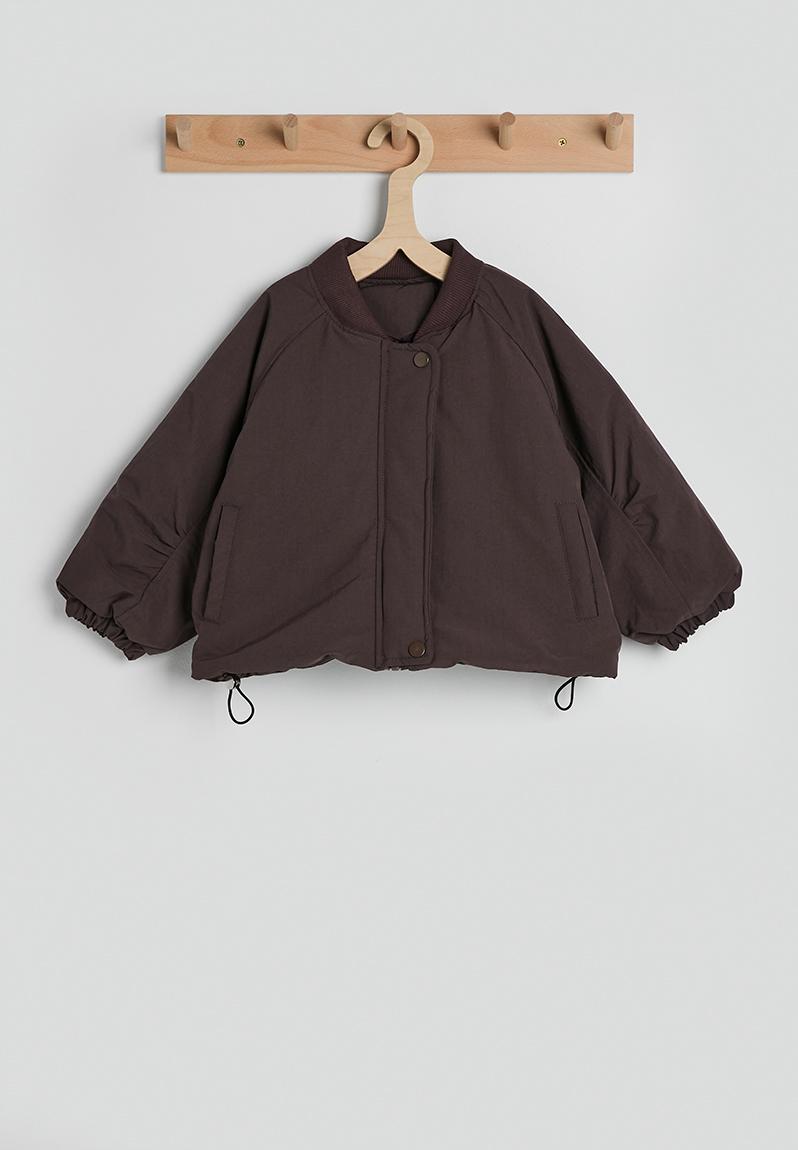 ジャケット・アウター muguet frill sailor collar blouson Fur collar bomber jacket - olive