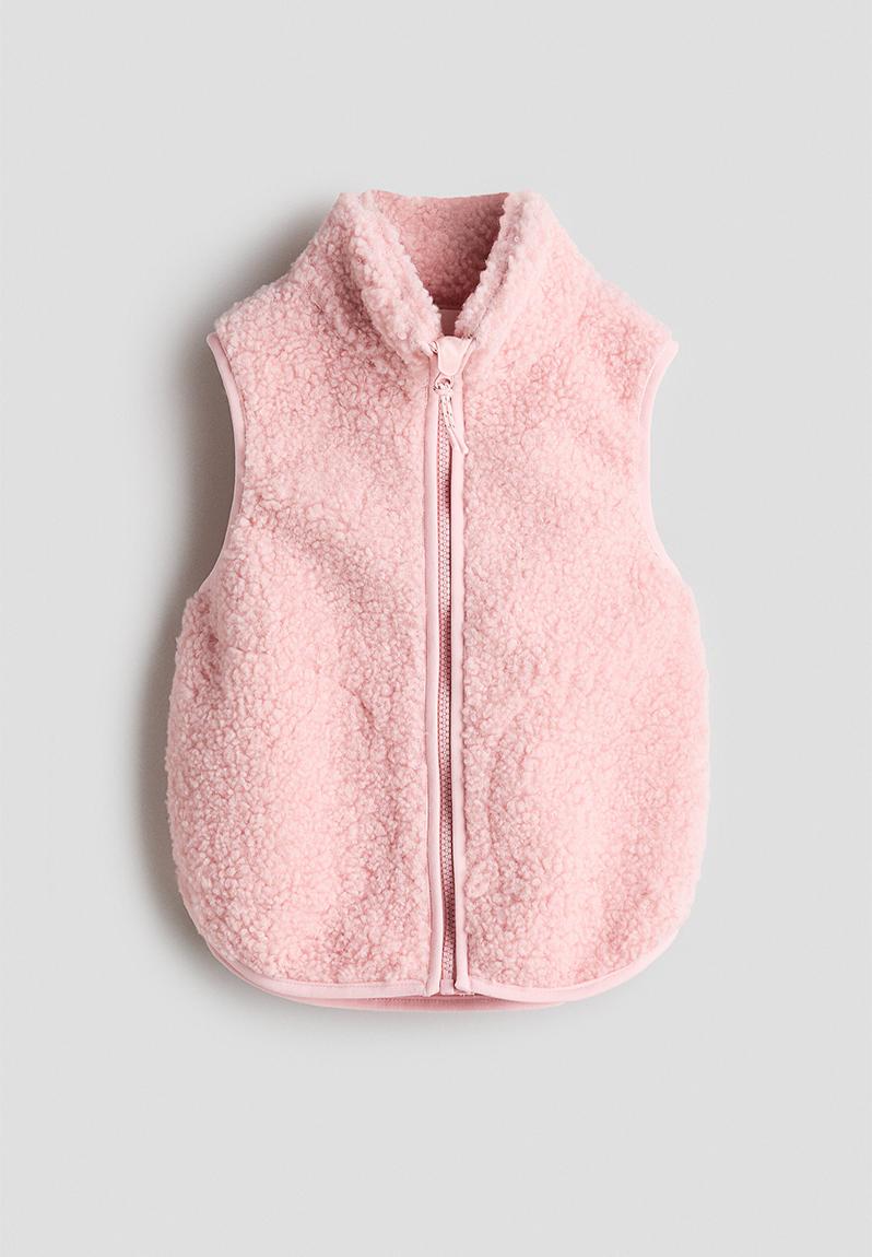 メゾンドドルチェ Maison de Dolce teddy hug vest Windproof teddy gilet - light pink - 1334397001