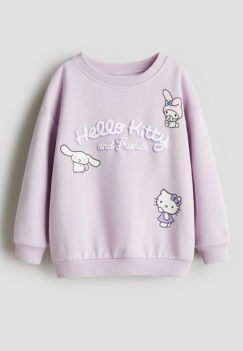 Printed sweatshirt - light purple/hello kitty - 1267711019