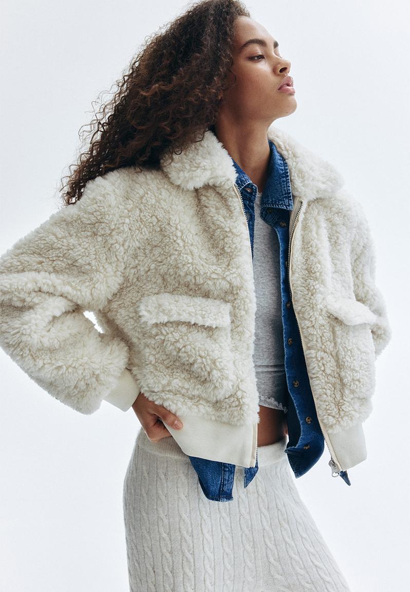 ジャケット・アウター juemi Blendique Fur Jacket Fluffy jacket - light beige - 1311653001