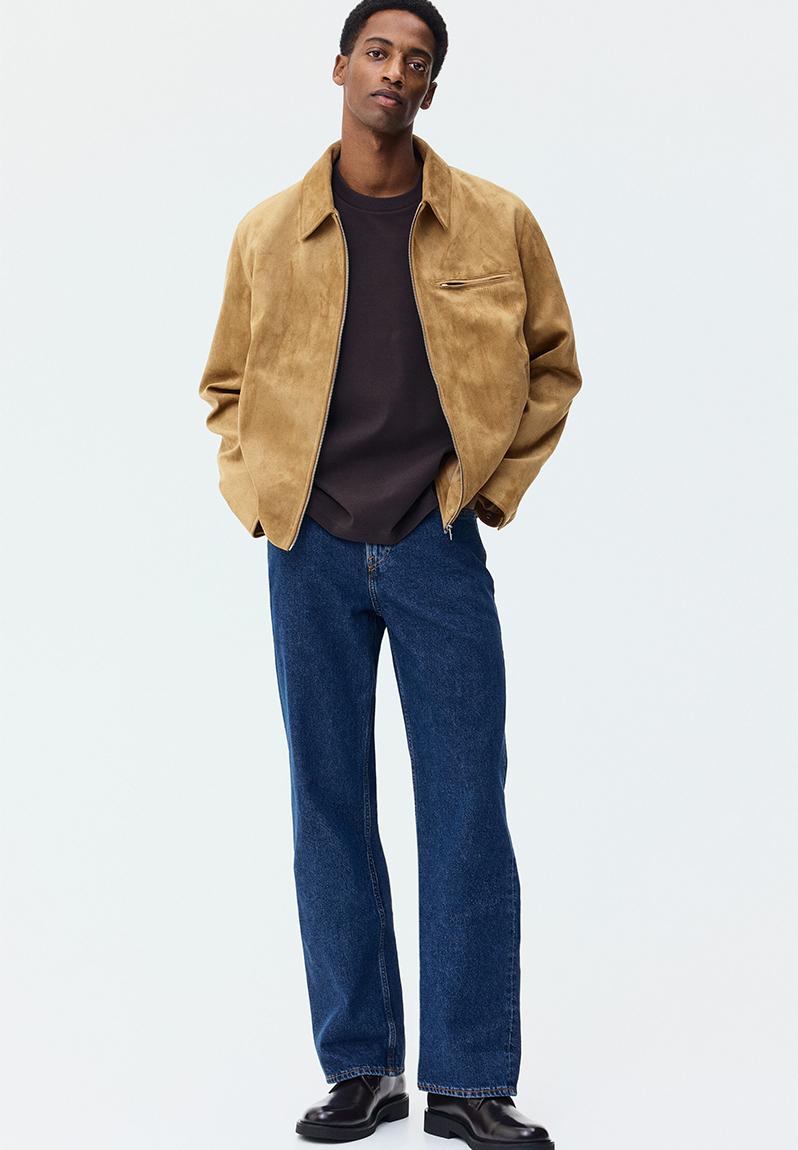 Collared jacket - dark beige - 1311043002