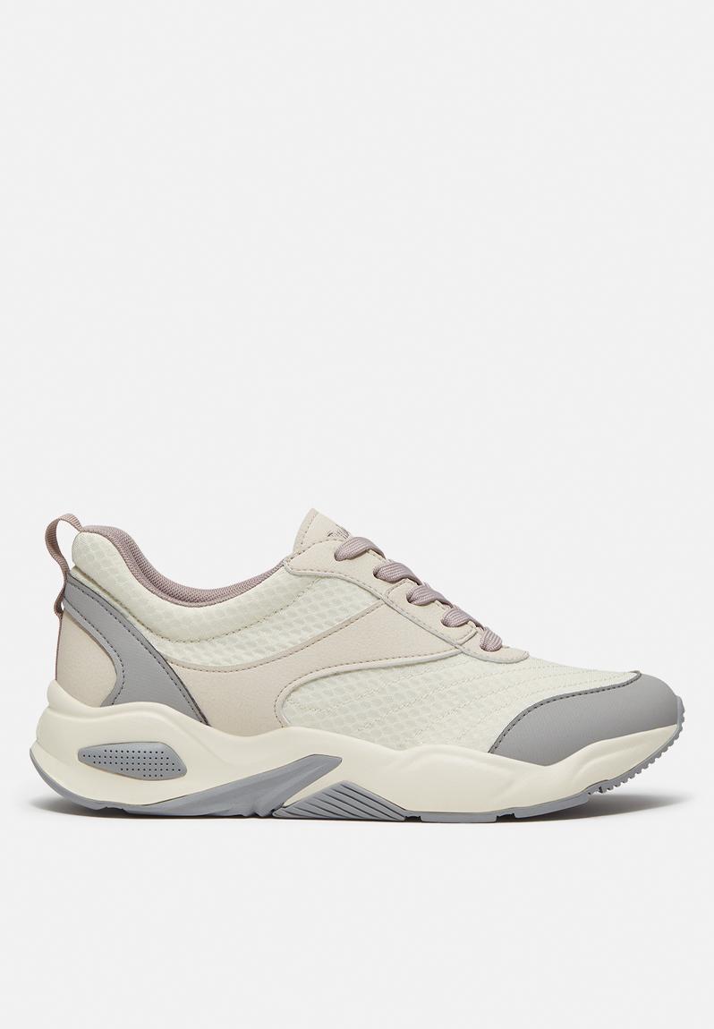 ※326 Delphiville low lace up sneaker - natural mesh