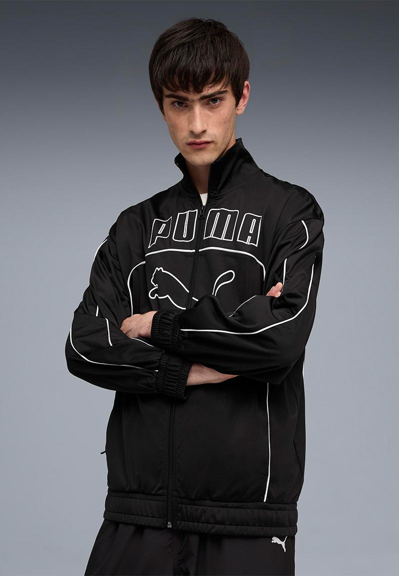 Future.puma.archive relaxed track jacket - black