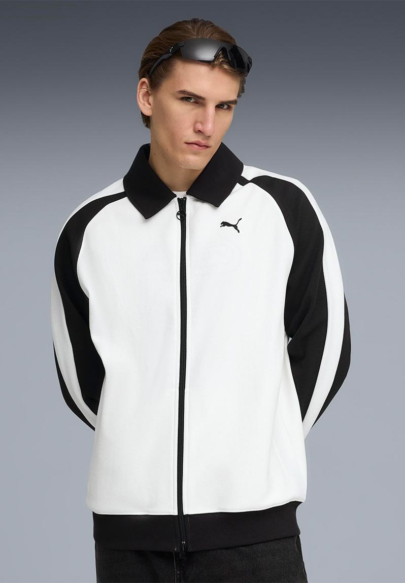 T7 Relaxed Wing Collar Jacquard Track Ja -black8