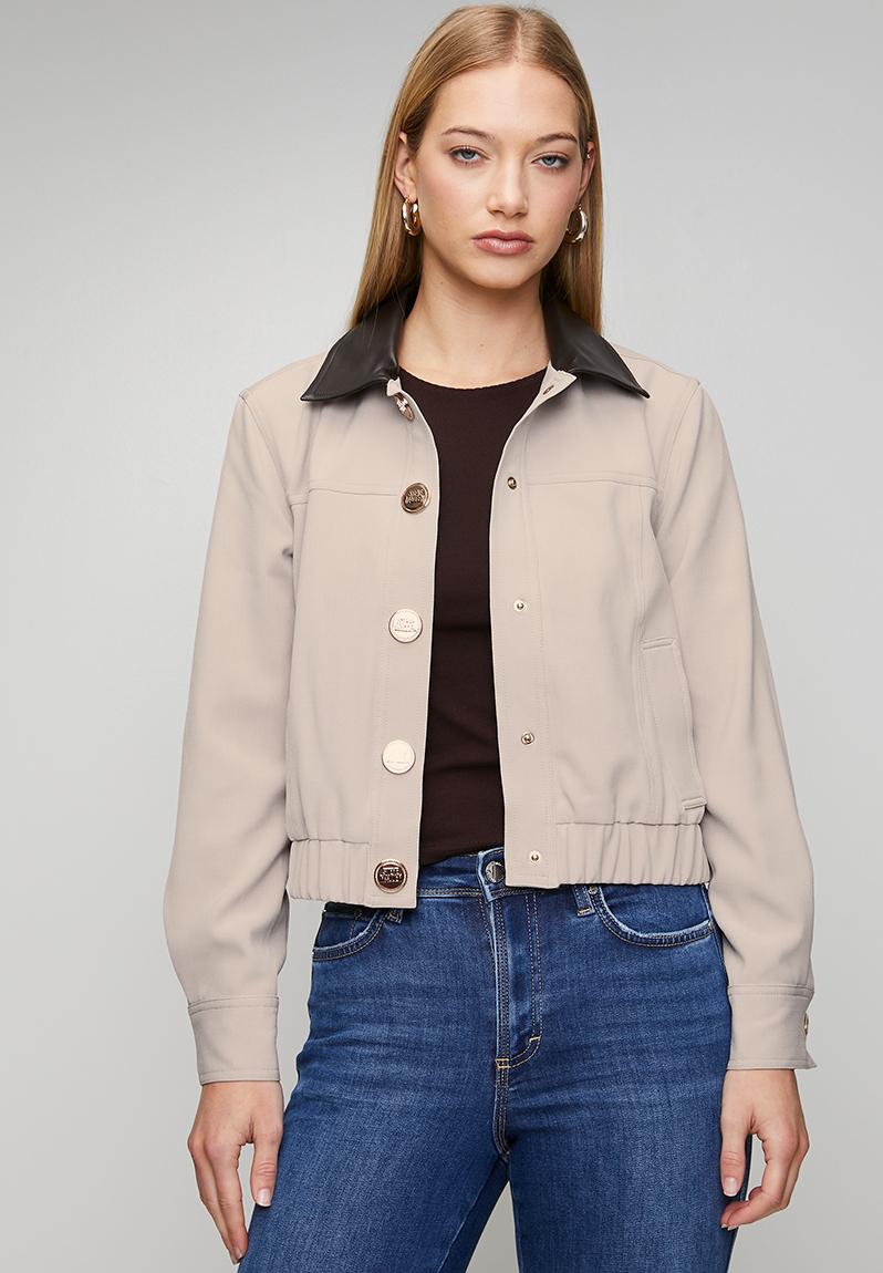 Ladies violet jacket - beige