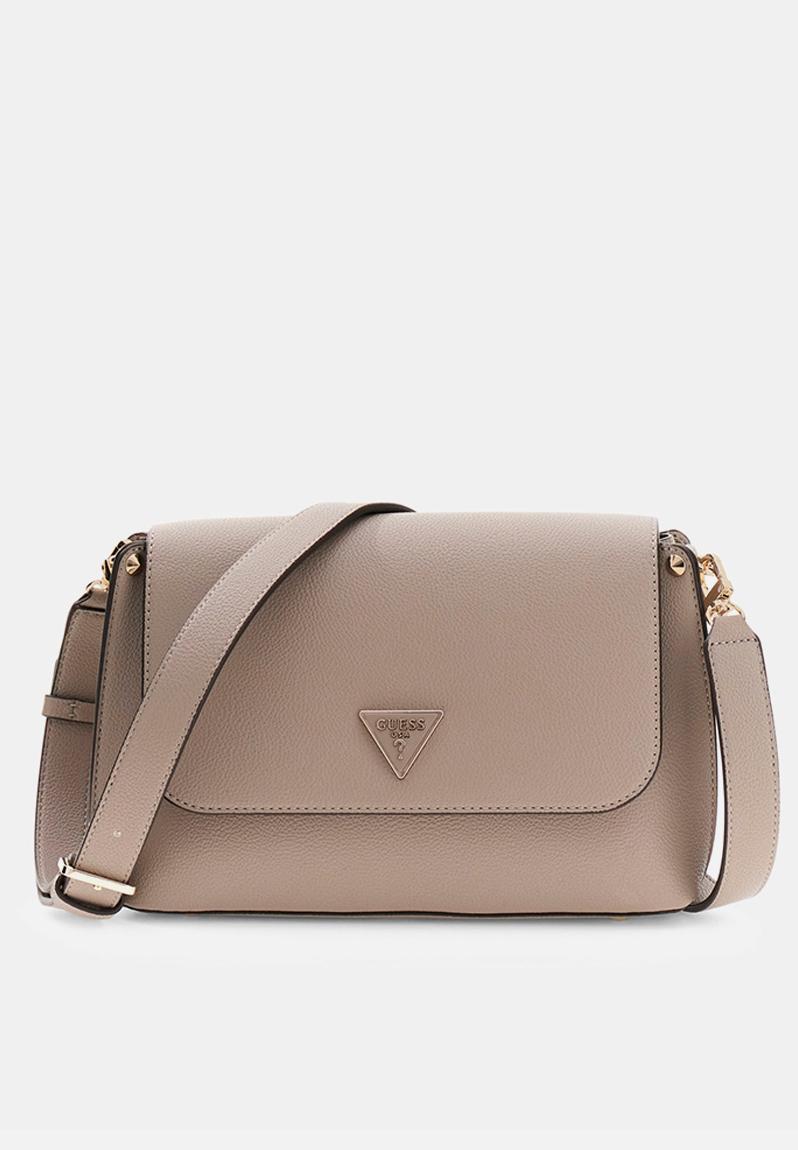 wowpass ヨンケイ Meridian Flap Crossbody Bag-Dark Taupe