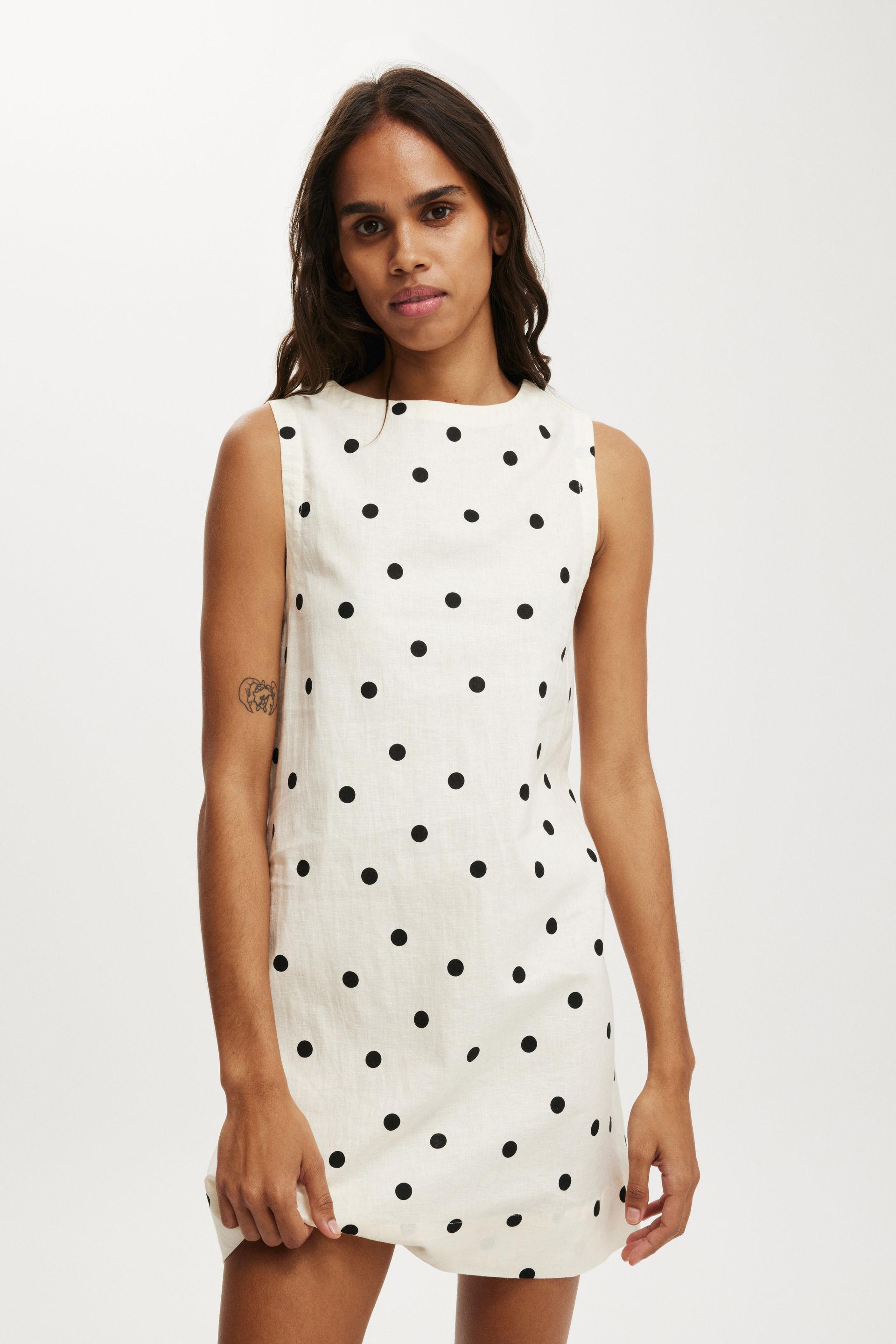 Shift Mini Dress - Remi Polka Dot