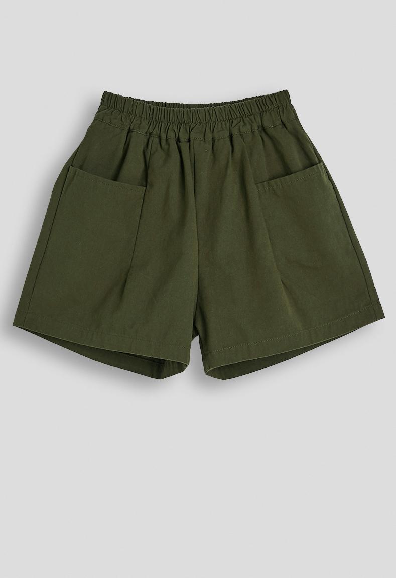 美品 PWA CITY HIKE SHORTS OLIVE L Front pocket shorts - olive