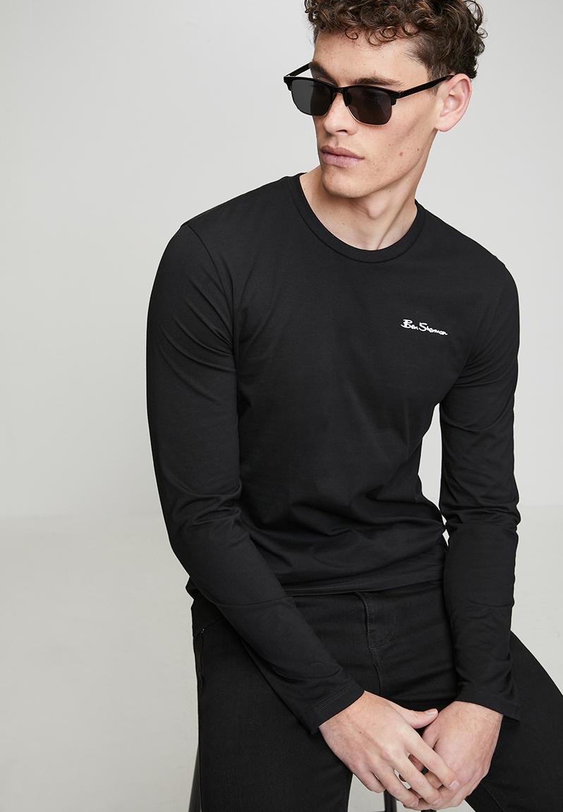 Essential Crew Neck Ls Tee Shirt - Black