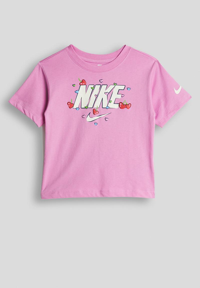 Nkg Cherry Nike Boxy Tee - Light Magenta 1