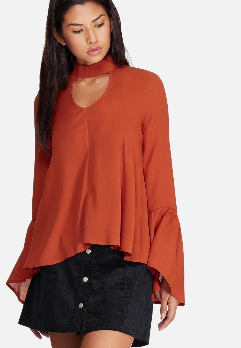 womens bell sleeve blouse