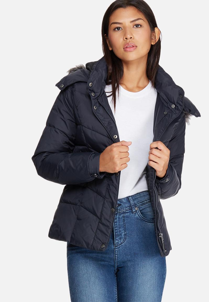 Sierra short down jacket - dark navy ONLY Jackets | Superbalist.com