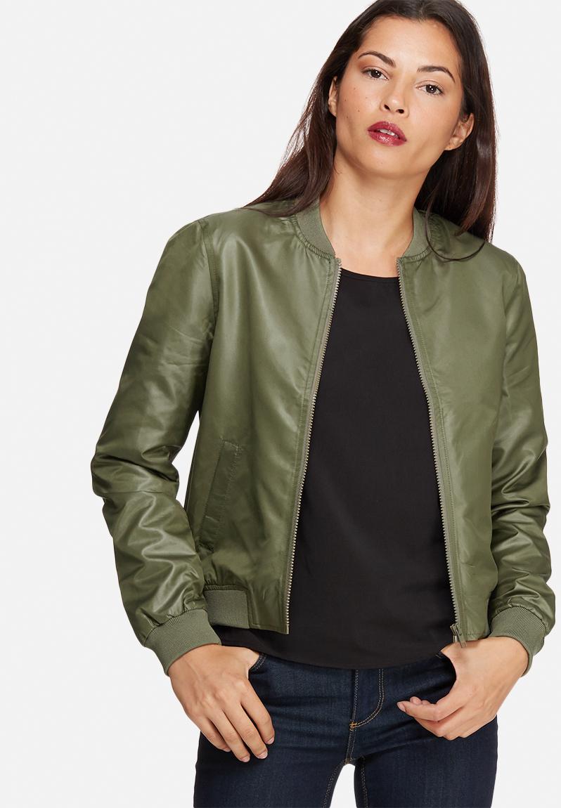 Download New Shiny l/s jacket - ivy green Noisy May Jackets ...