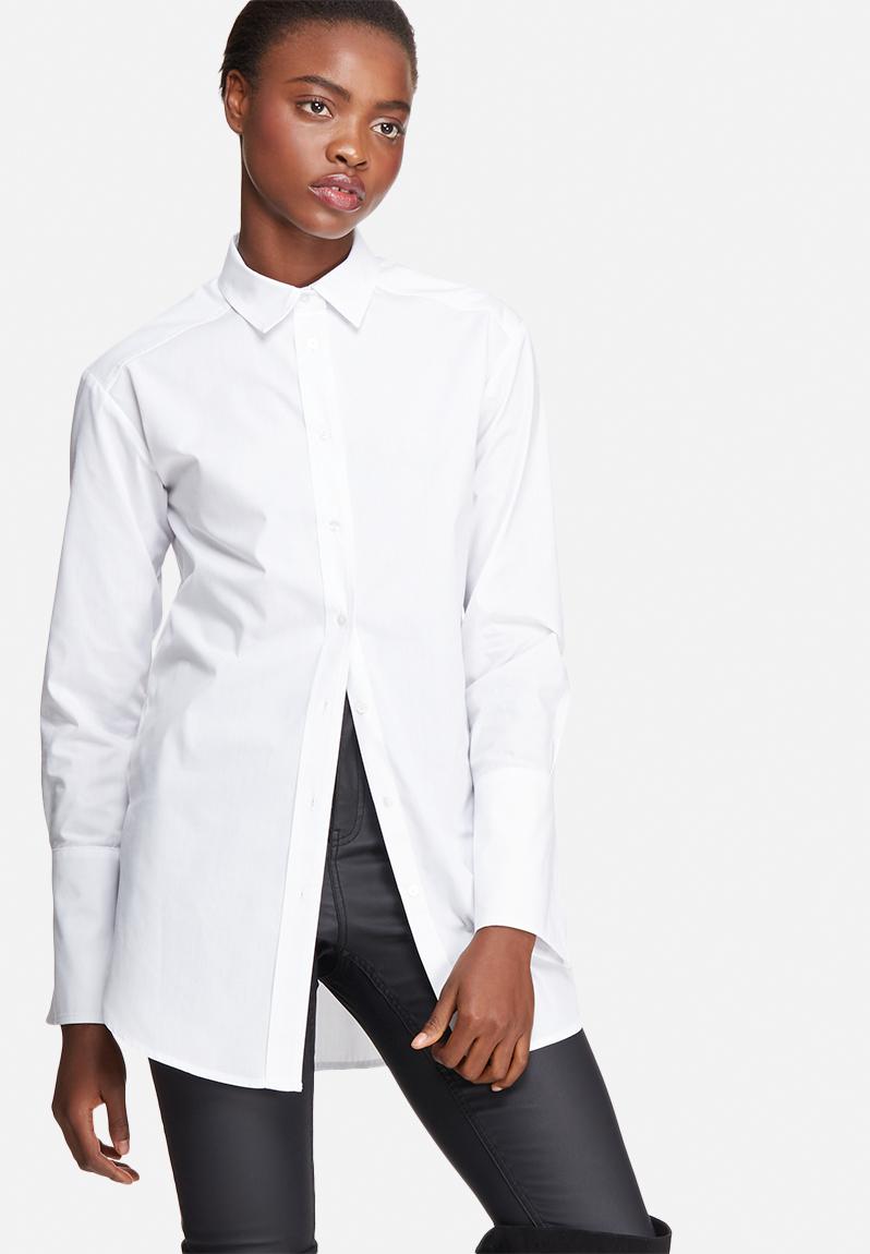 white boyfriend shirt women