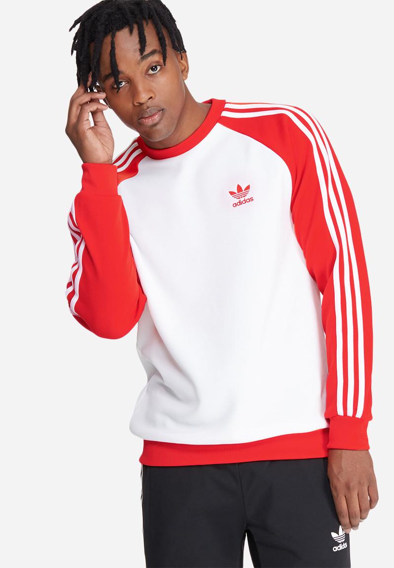 SST crew - white/core red adidas Originals Hoodies, Sweats & Jackets | Superbalist.com