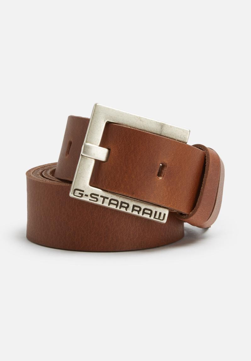 Duko leather belt - cognac G-Star RAW 