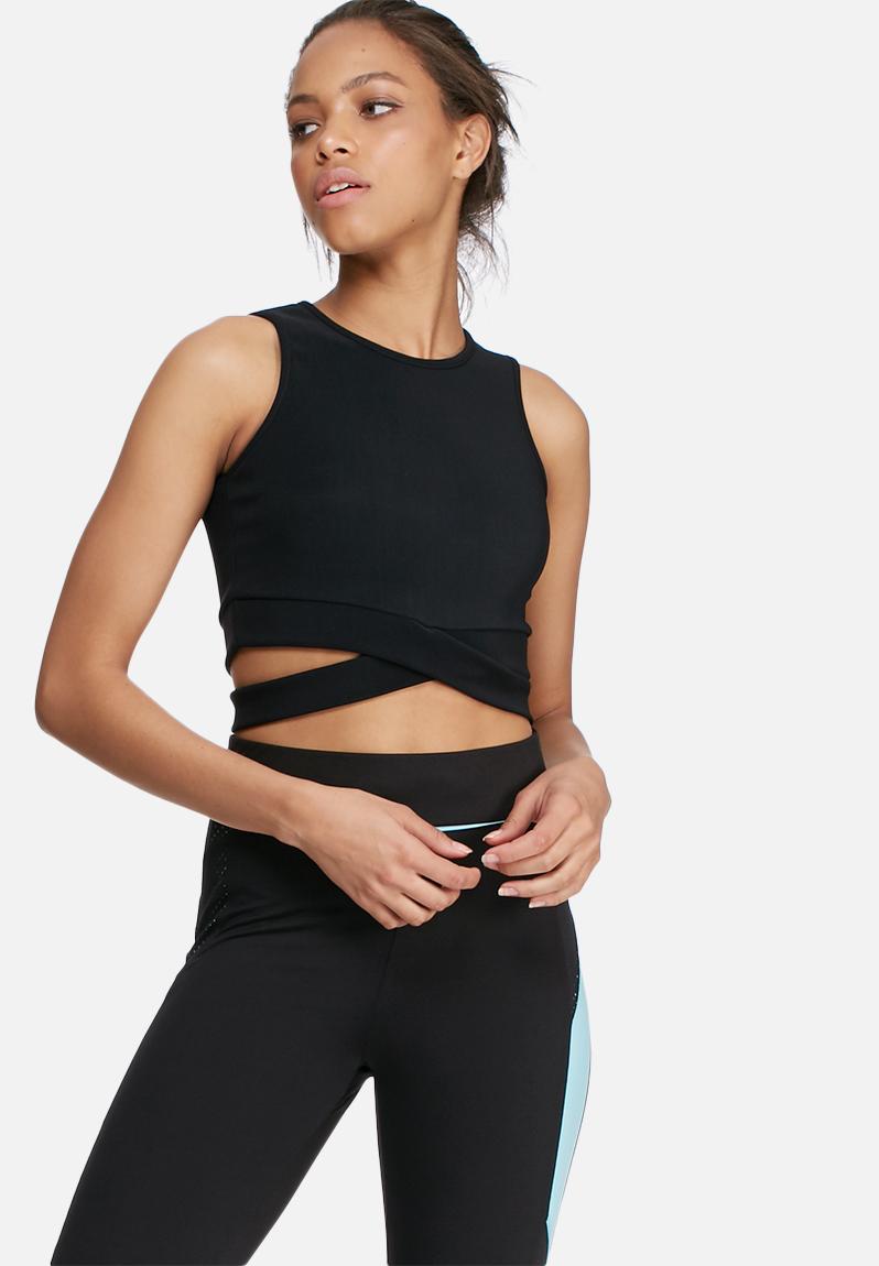 Cut out side yoga top - black Missguided Sports Bras | Superbalist.com