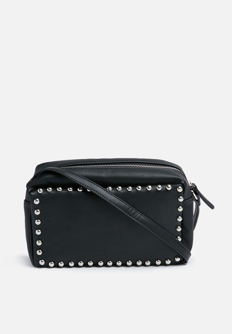 Studded cross body bag black Missguided Bags & Purses
