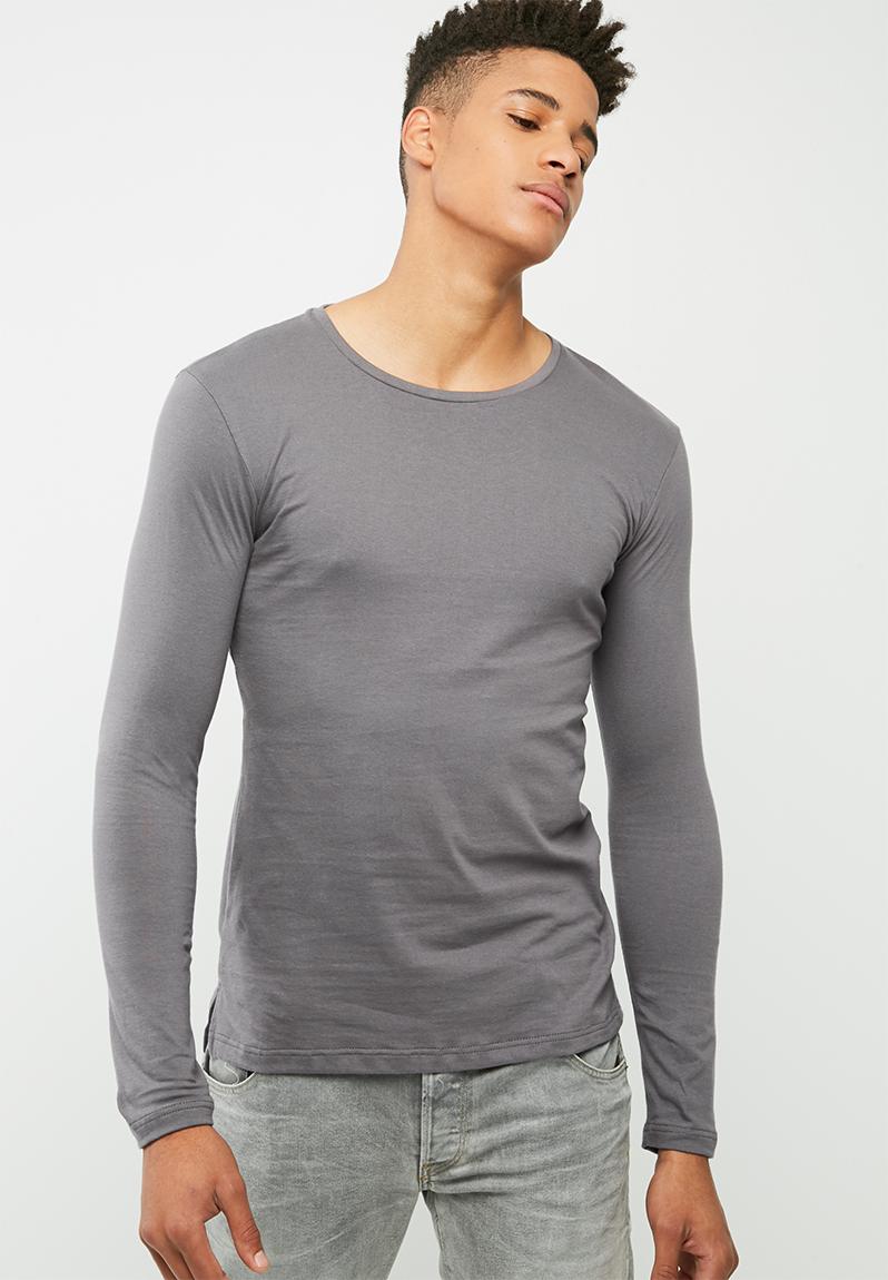 men's long sleeve crew neck t shirts