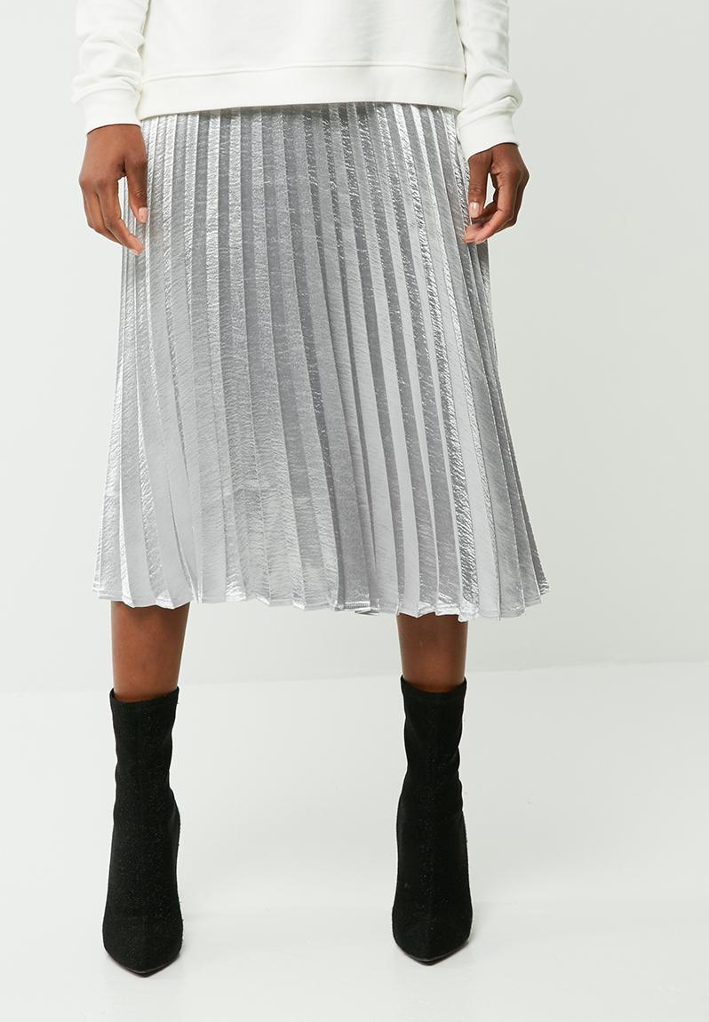 Silver pleated skirt - silver Vero Moda Skirts | Superbalist.com