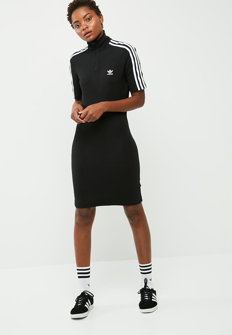 3 stripes hi neck dress - black adidas Originals Casual | Superbalist.com