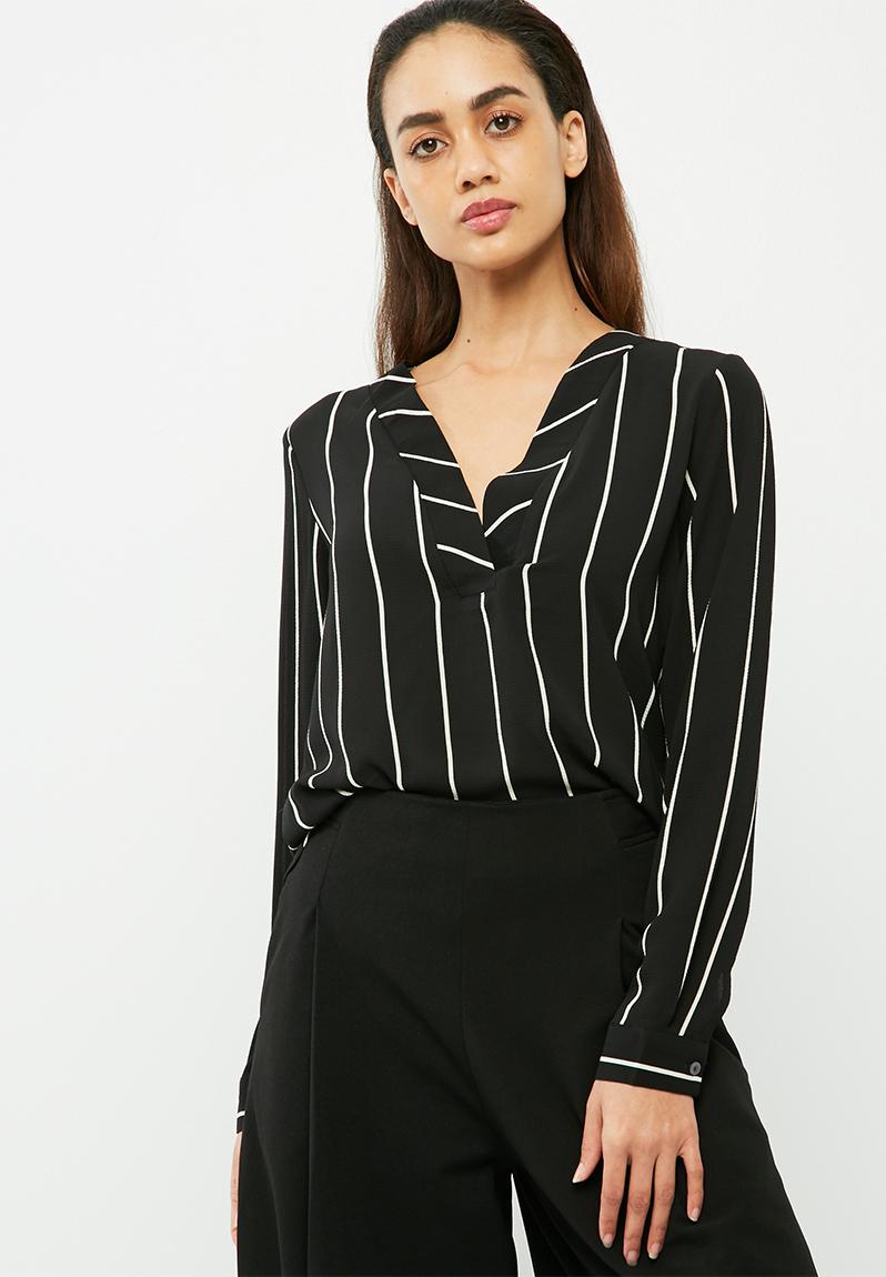 Perfect placket blouse -black Jacqueline de Yong Blouses | Superbalist.com