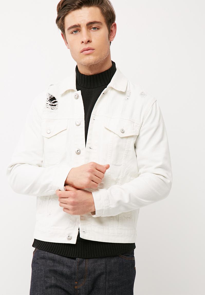 Mann denim jacket -6716-white detroy Only & Sons Jackets | Superbalist.com