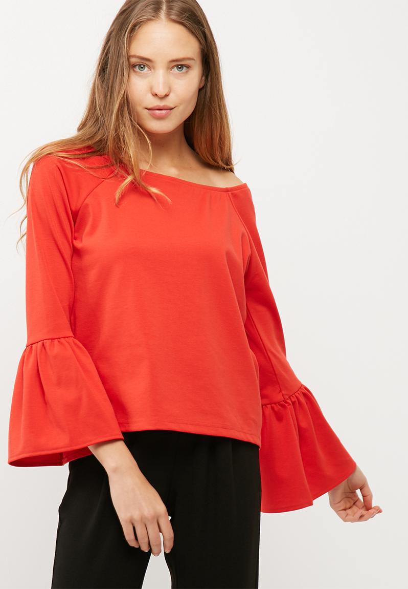 Dahlia off shoulder top - Molten lava Vero Moda Blouses | Superbalist.com