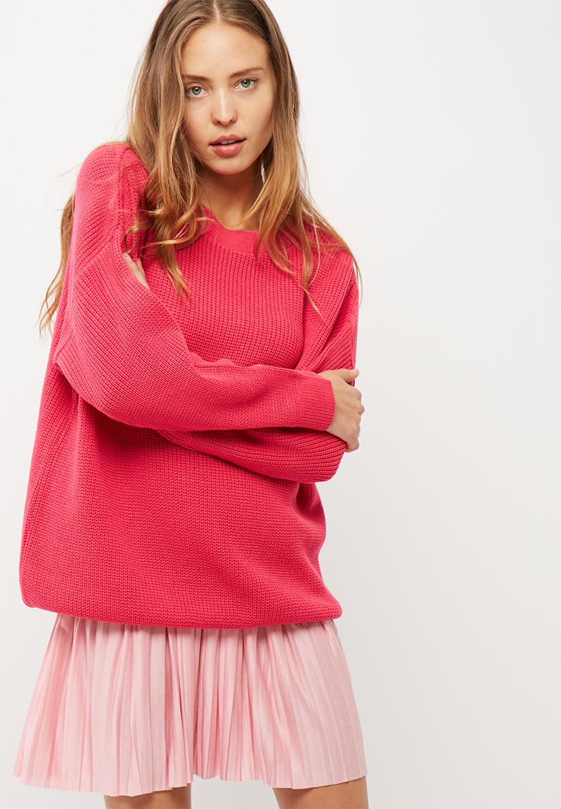 Scooped back knit - cerise dailyfriday Knitwear | Superbalist.com