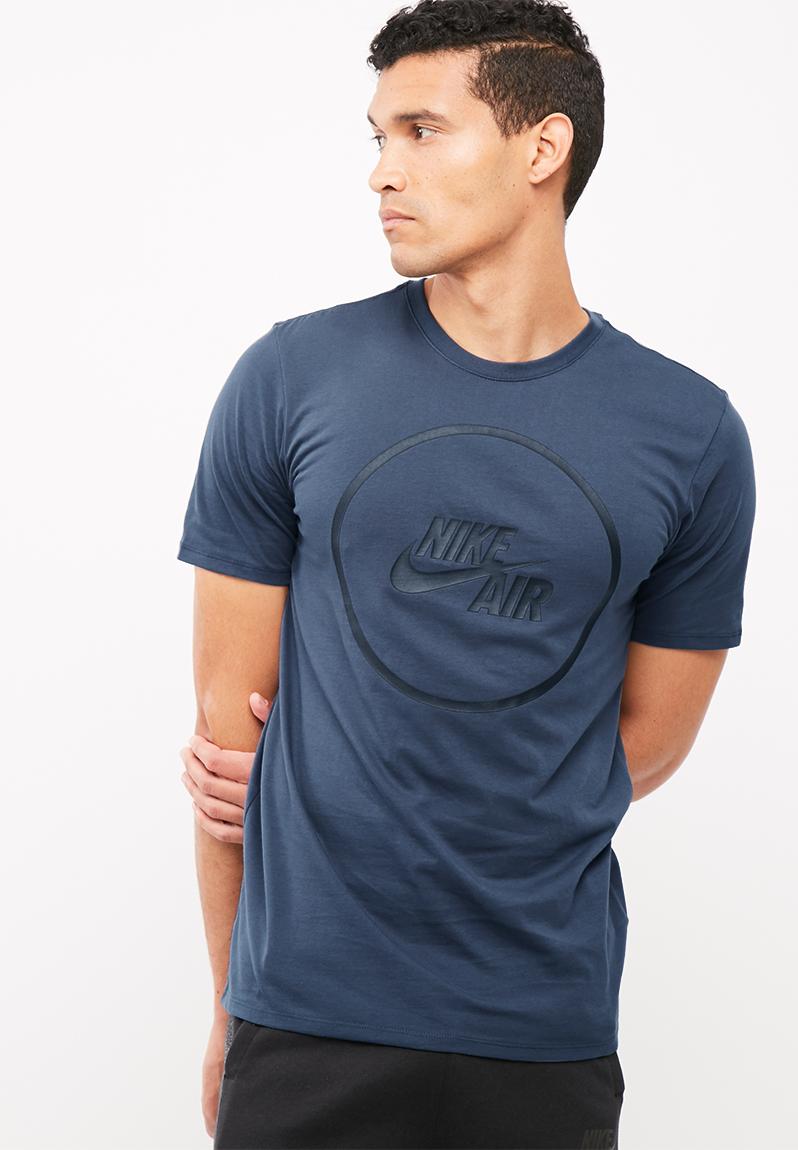 M nk air tee logo- thunder blue/(black) Nike T-Shirts | Superbalist.com