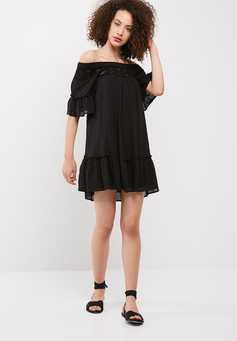 Hanna off shoulder dress - black Vero Moda Casual | Superbalist.com