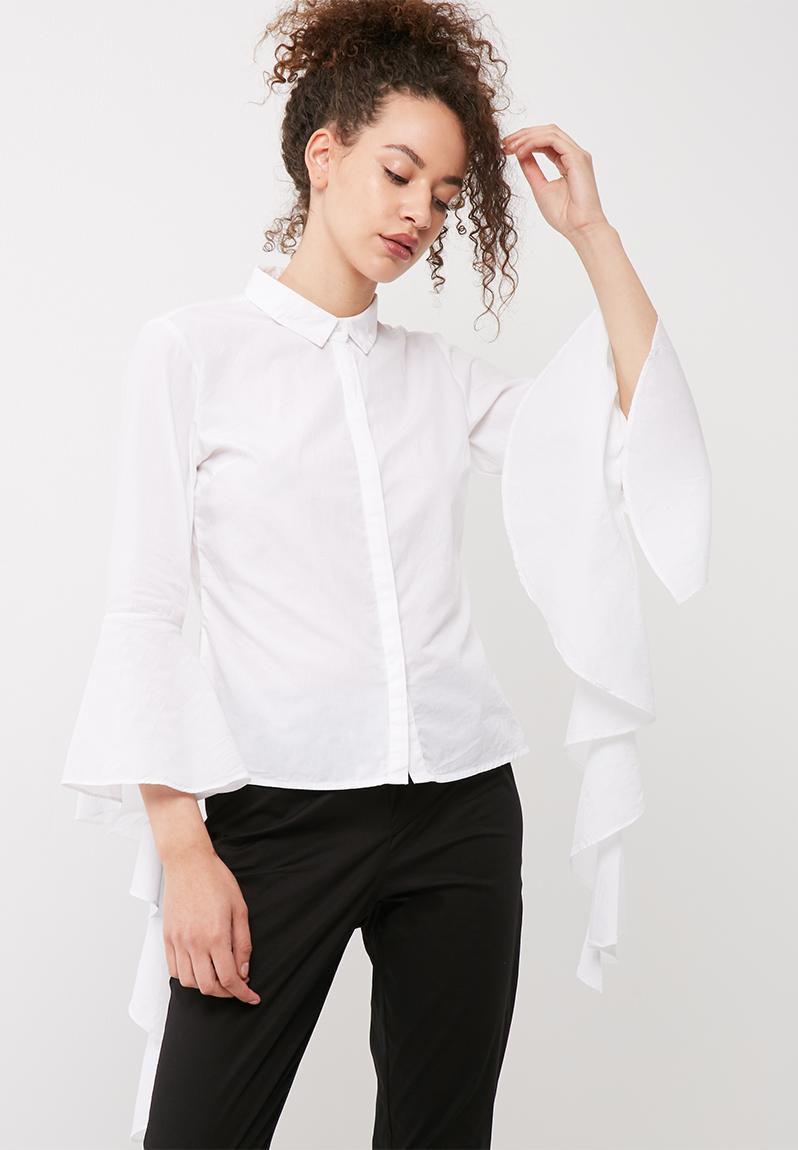 Agnes flounce shirt - bright white Vero Moda Shirts | Superbalist.com