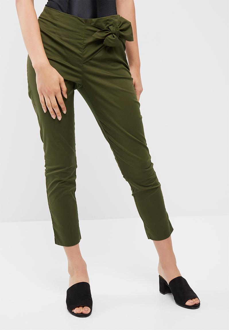Solid Ruby ankle pants - Ivy green Vero Moda Trousers | Superbalist.com