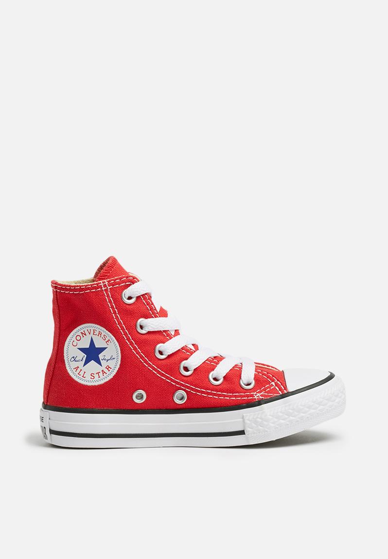 kids red high tops