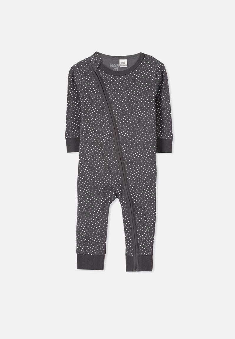 footless zip sleepsuit