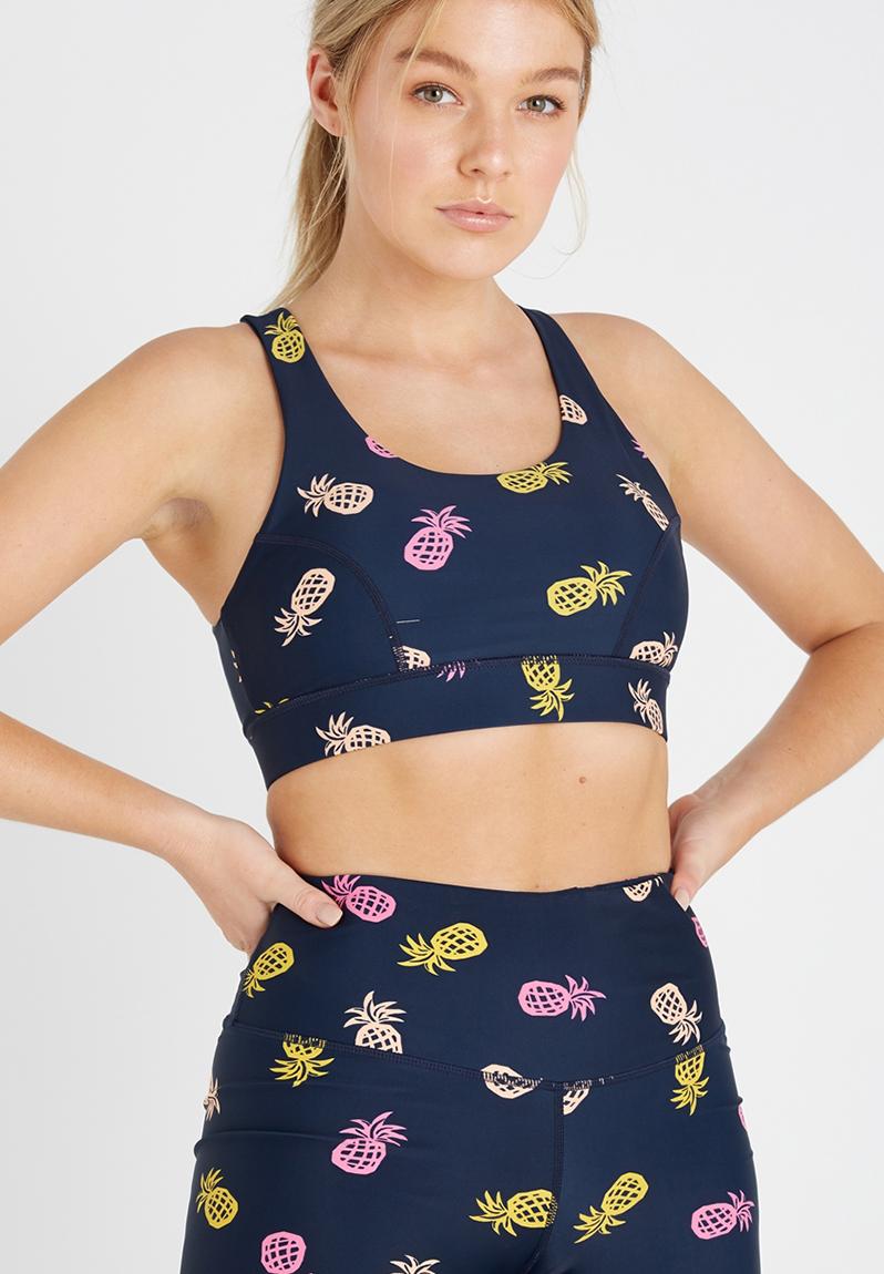 Double back yoga sports bra - Pineapple cutout Cotton On Sports Bras ...