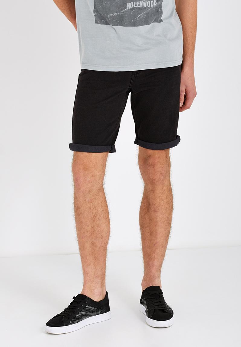 Roller short-rigid worn black Cotton On Shorts | Superbalist.com