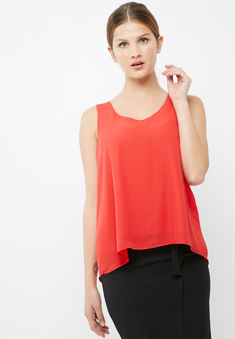 V neck woven blouse - coral dailyfriday Blouses | Superbalist.com