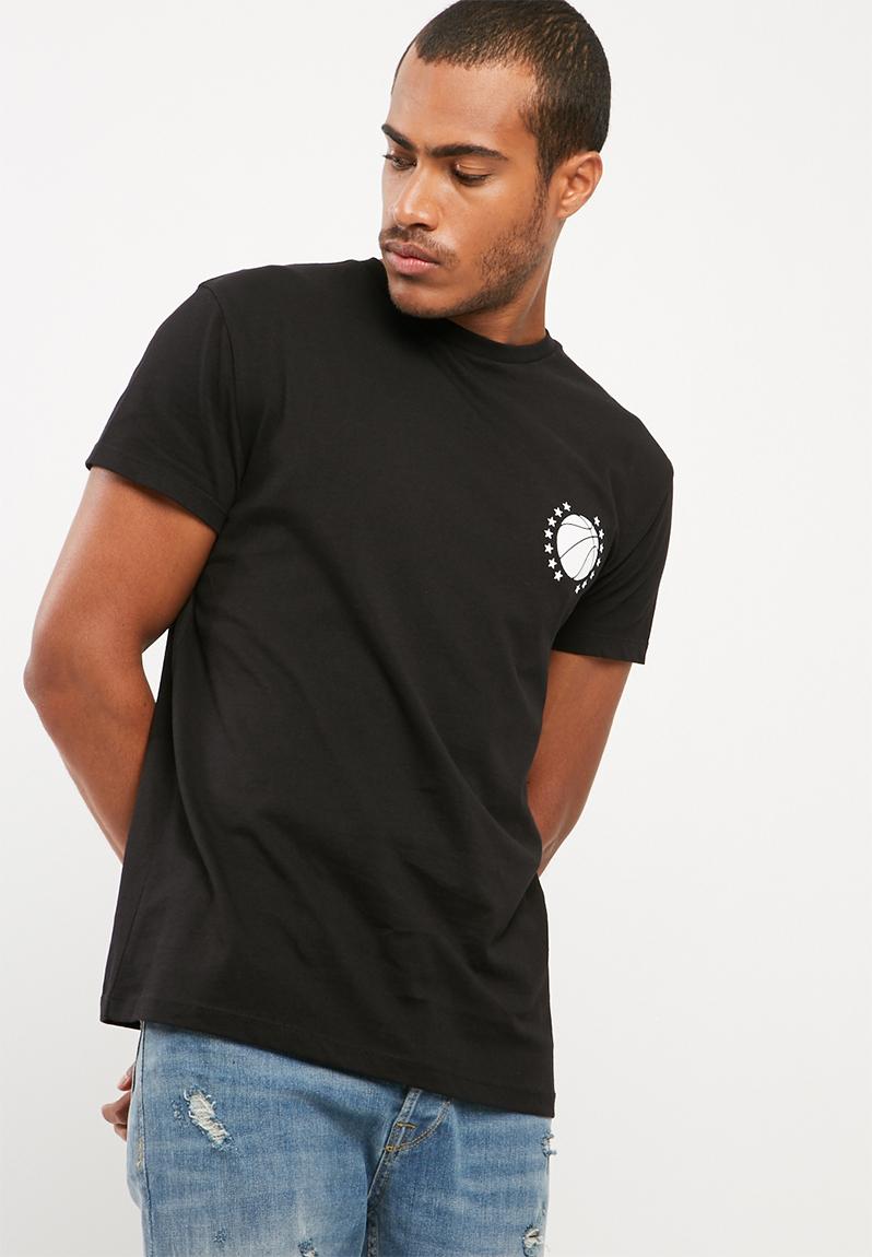 Printed Crew Neck Tee - black2 basicthread T-Shirts & Vests ...